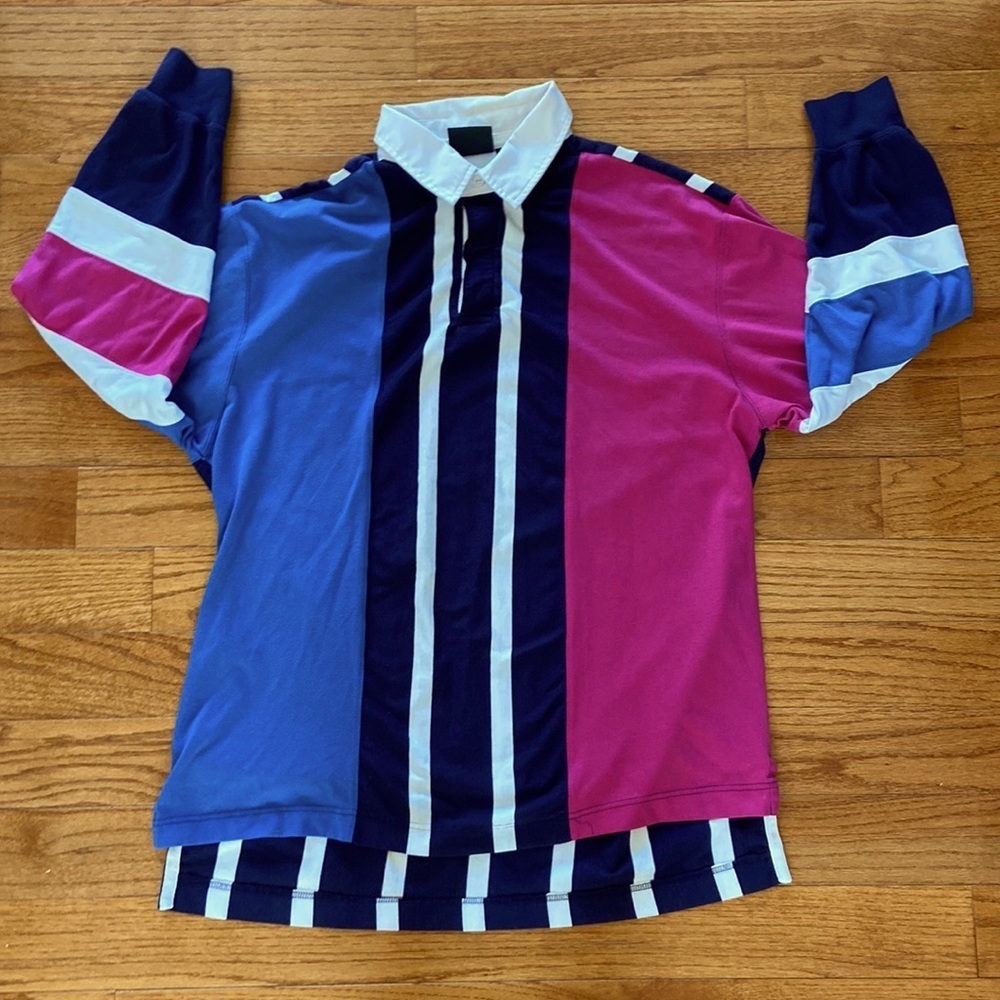 Vintage Stefano Man Long sleeves polo shirt size XL